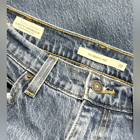Levi's Premium 70s High Rise Flare in Sonoma Step 26‎ - Picture 7 of 9